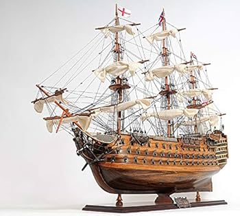 Amazon | 帆船模型 完成品 木製 37インチ HMS ヴィクトリー号